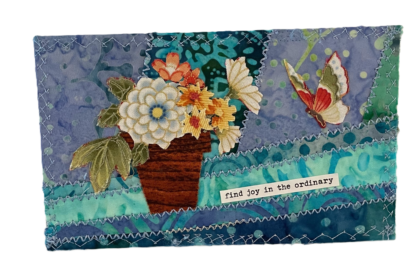 Mixed Media Spring Postcard