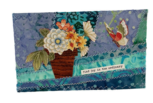 Mixed Media Spring Postcard