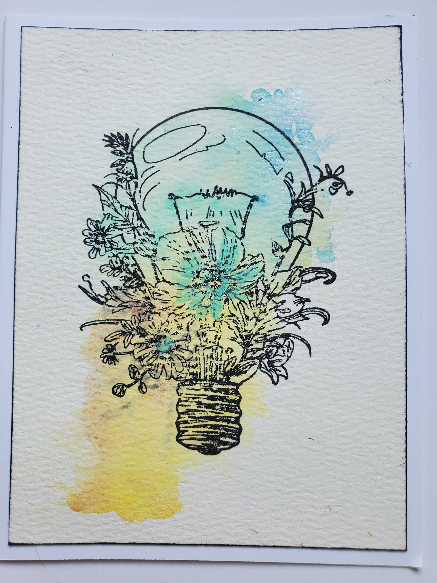 "Bright Ideas" Handmade Greeting Card