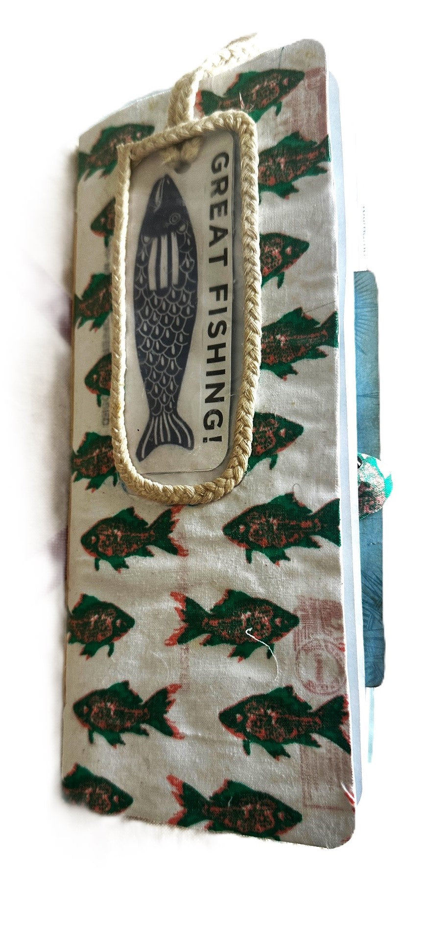 Envelope Window FISHING JOURNAL 9"x4" includes mini fishing log book Great gift!