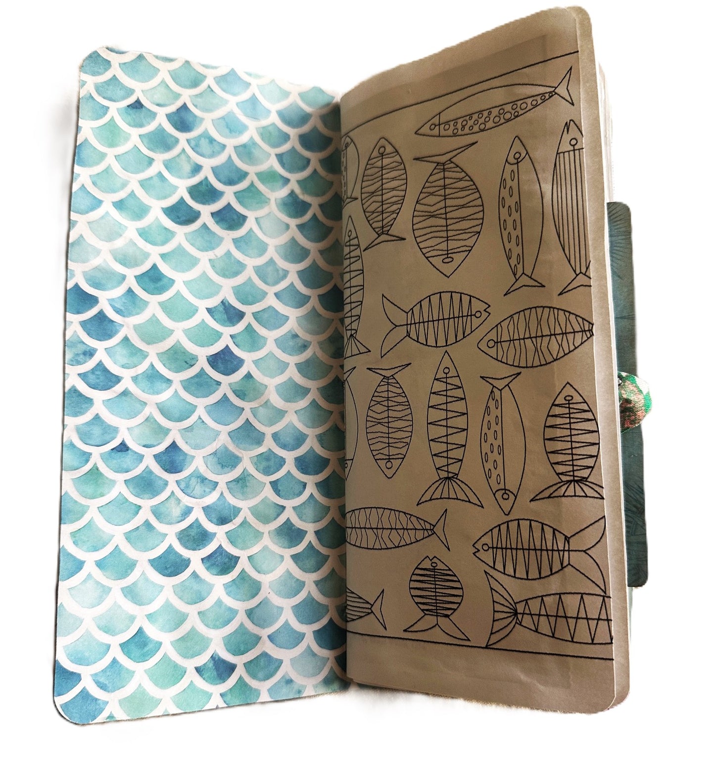 Envelope Window FISHING JOURNAL 9"x4" includes mini fishing log book Great gift!