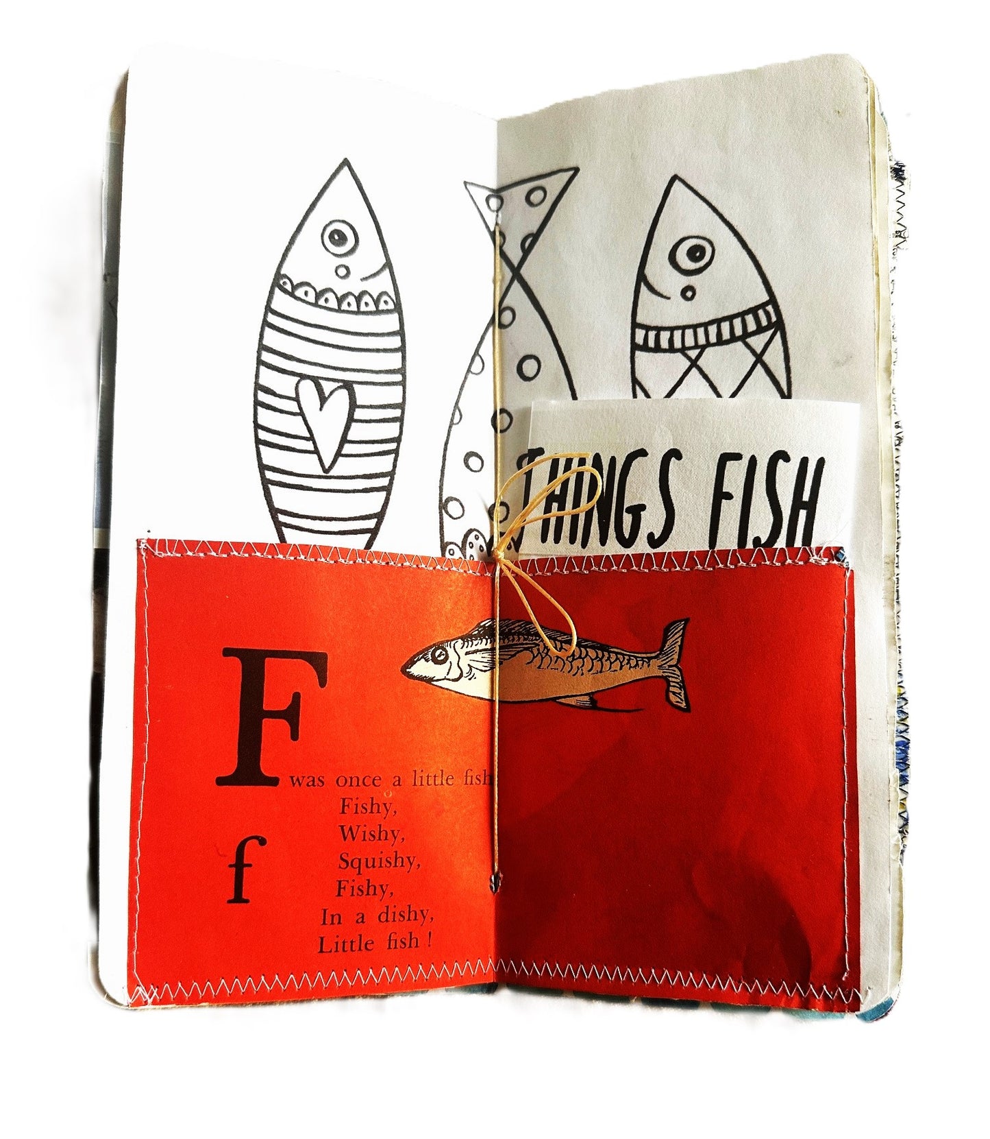 Envelope Window FISHING JOURNAL 9"x4" includes mini fishing log book Great gift!