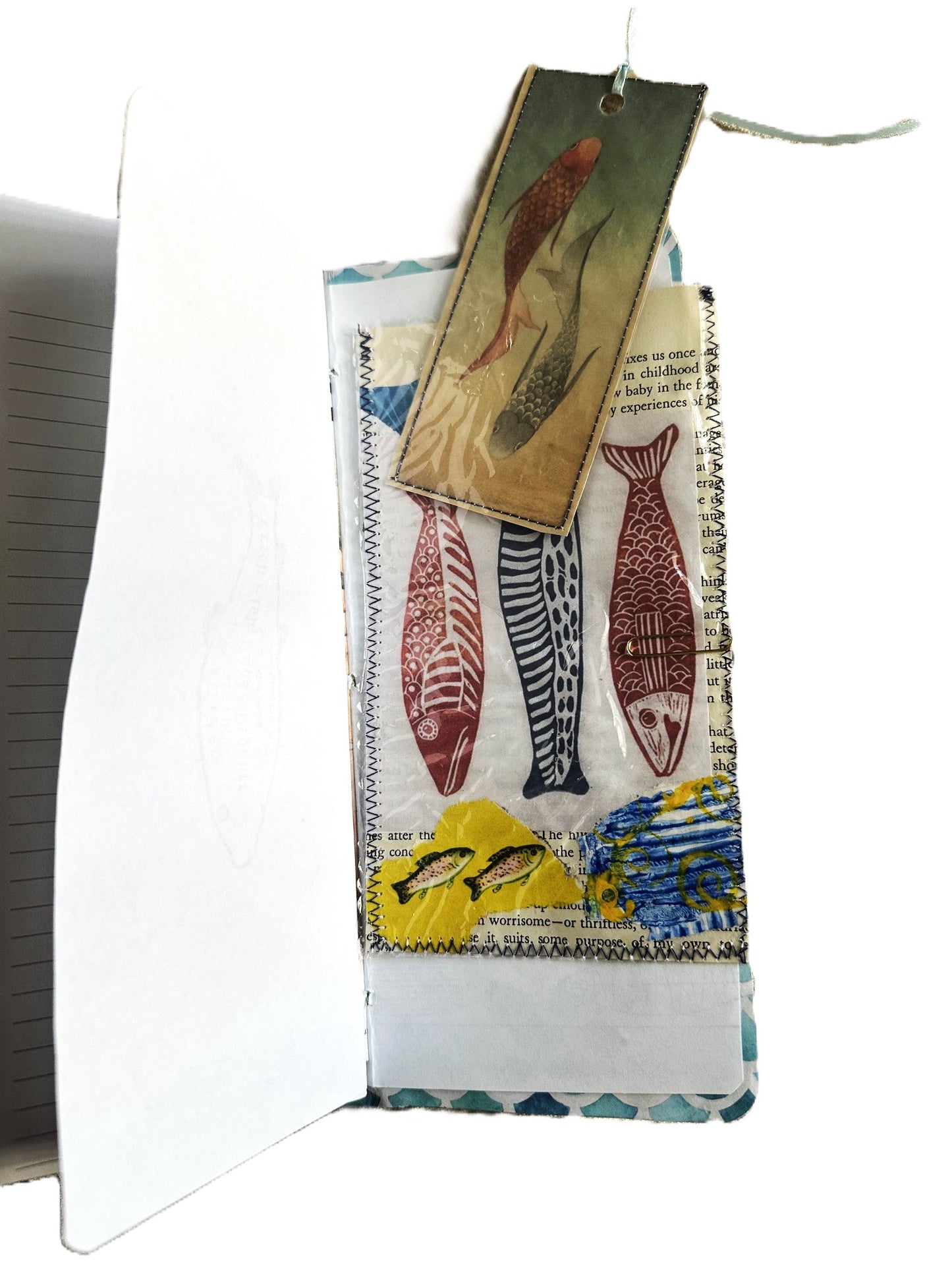 Envelope Window FISHING JOURNAL 9"x4" includes mini fishing log book Great gift!