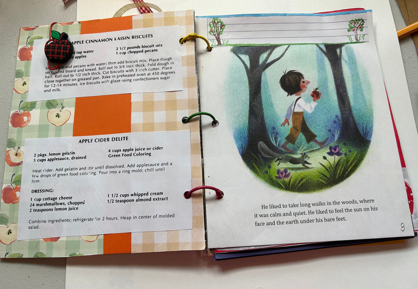 Johnny Appleseed Golden Book Journal and Recipe Book.