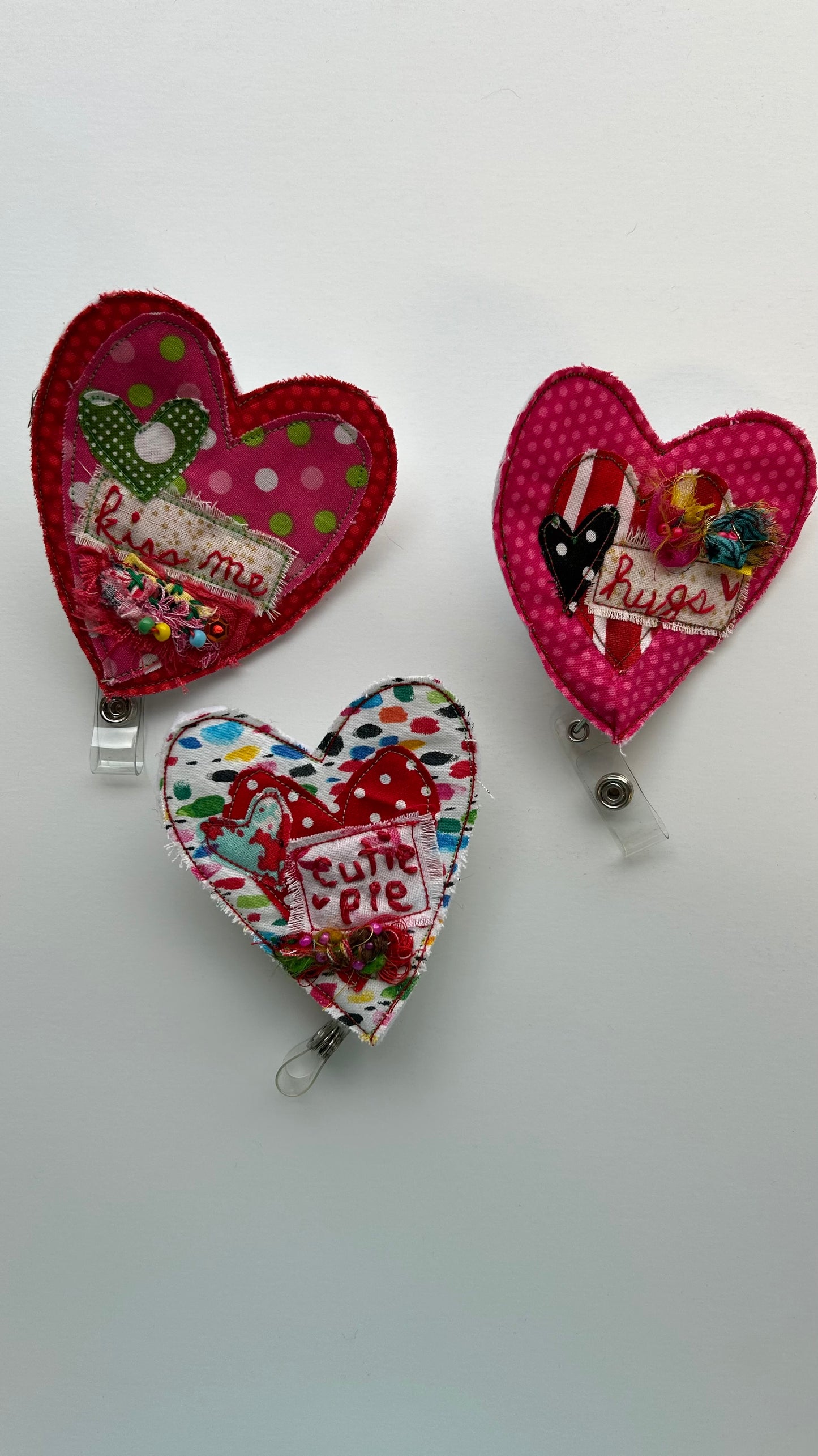 Conversation Heart- Badge Reel- “Hugs”