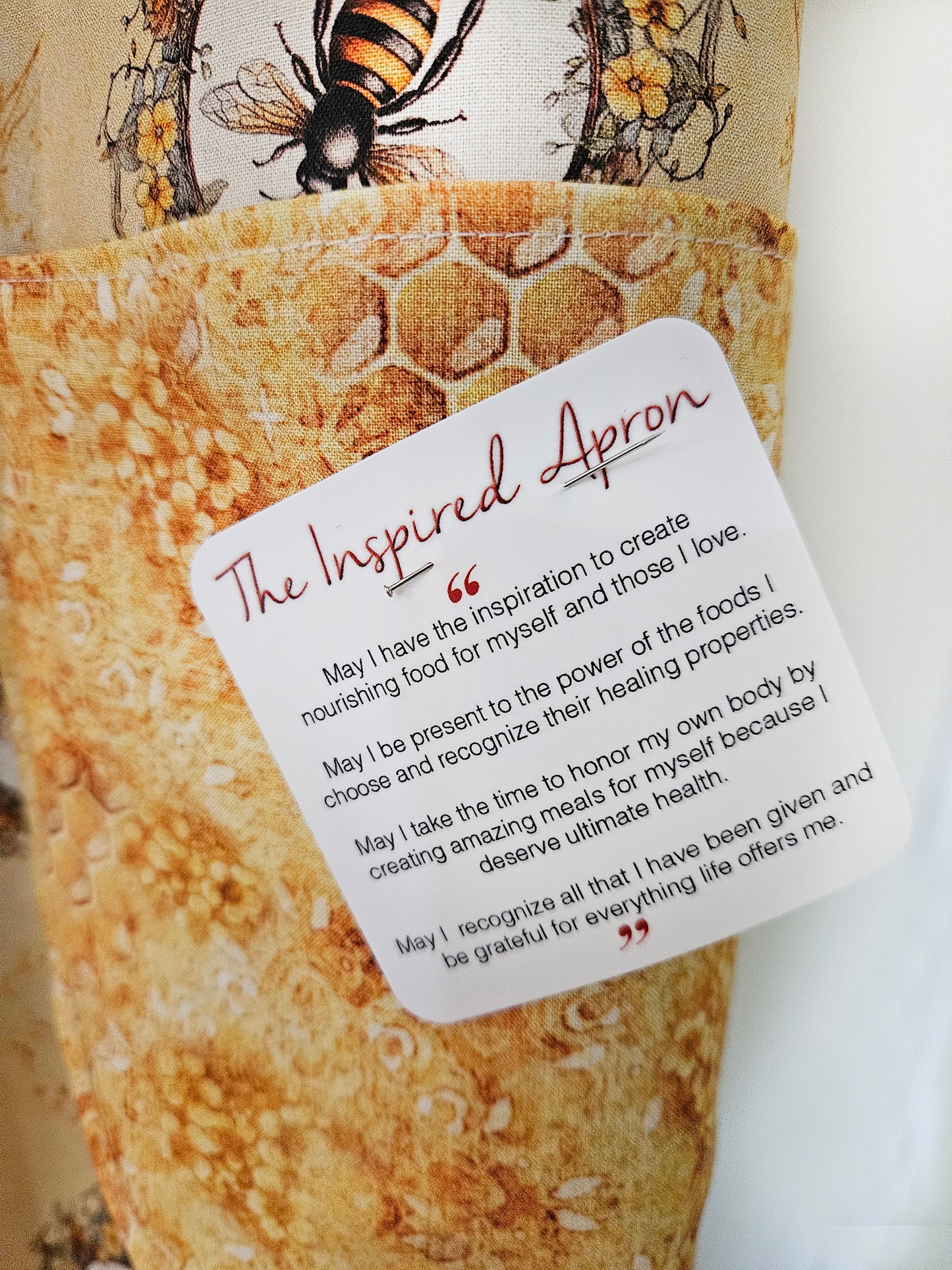 Bee Themed Custom Apron