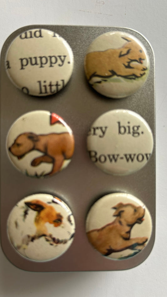 Vintage Magnets- Puppies