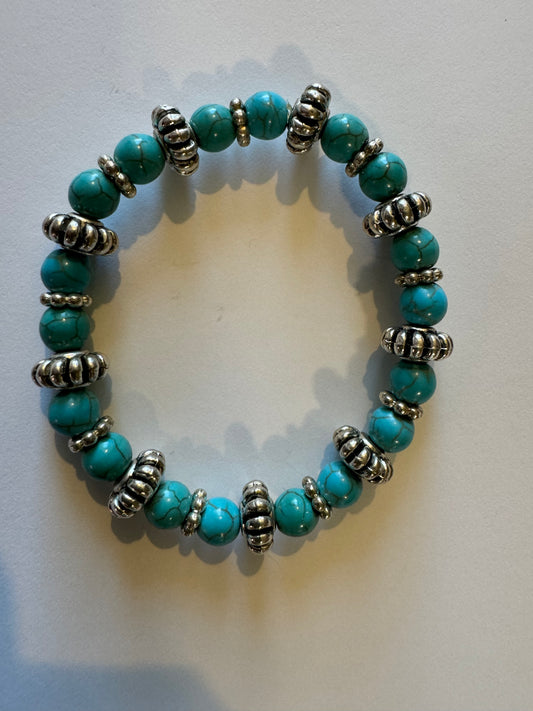 Turquoise and Silver Bracelet