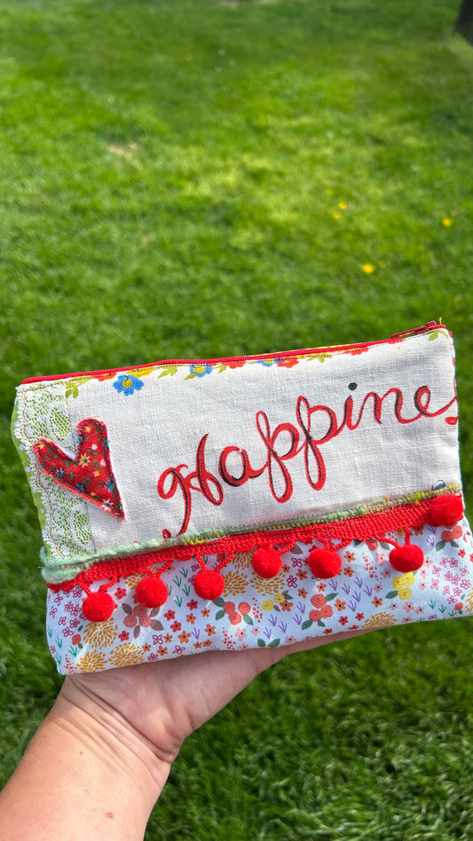 Happiness Zipper Pouch