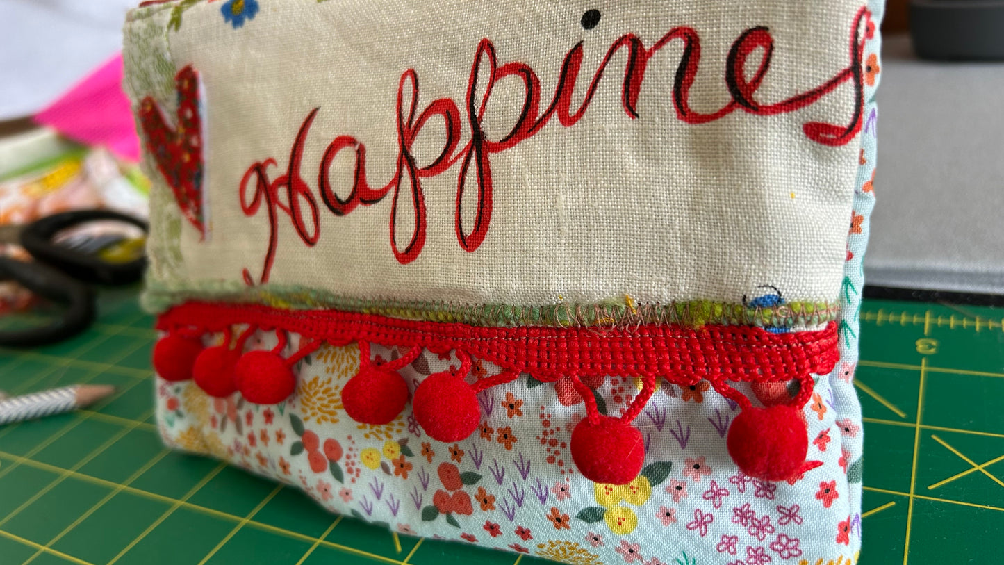Happiness Zipper Pouch