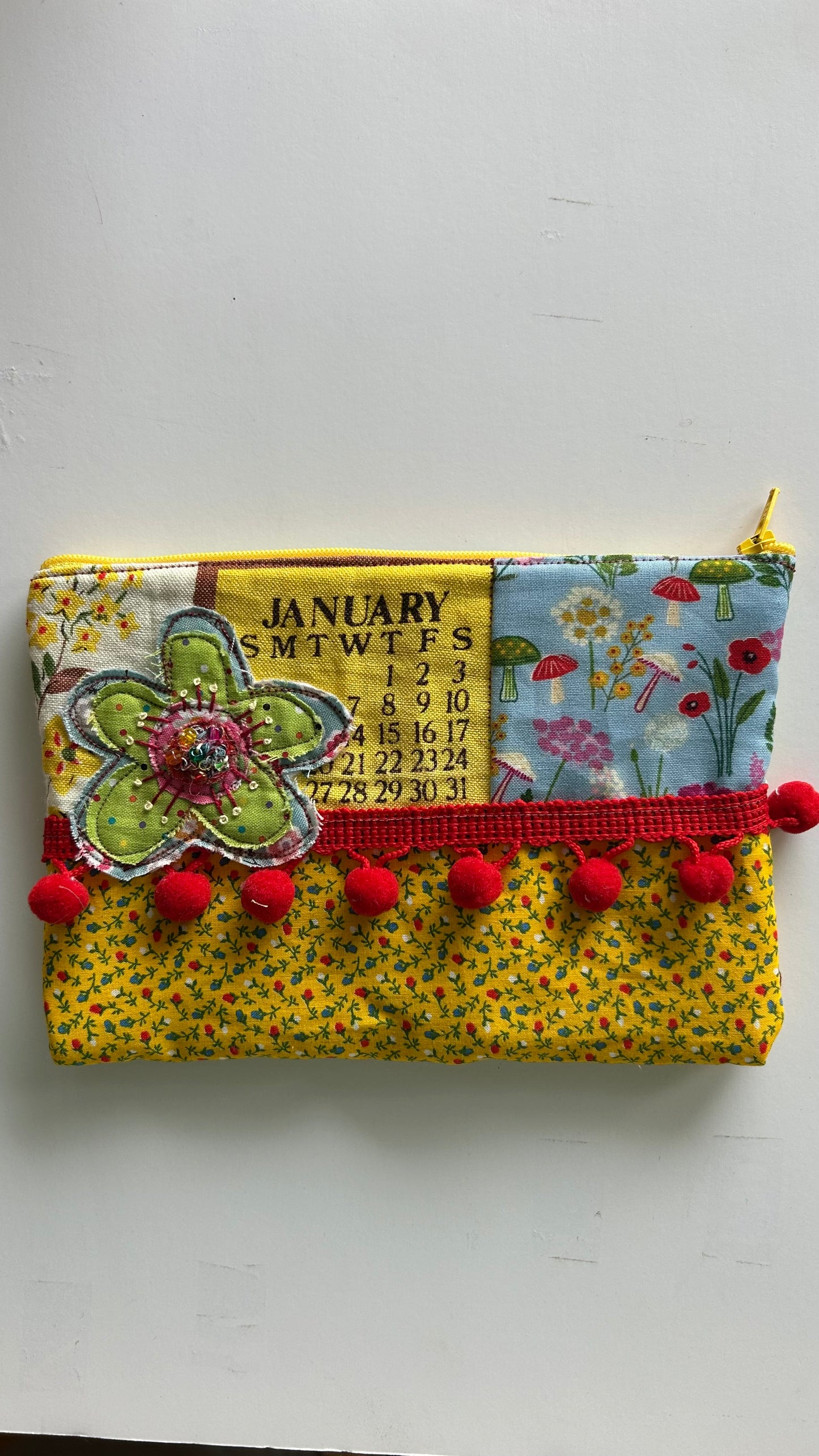 January zipper pouch