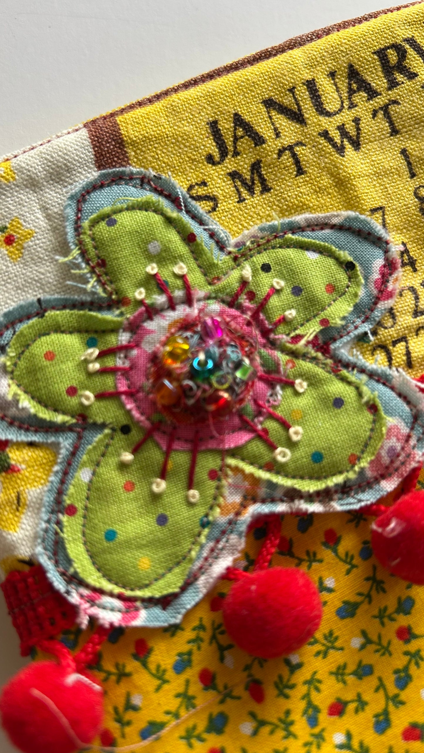 January zipper pouch