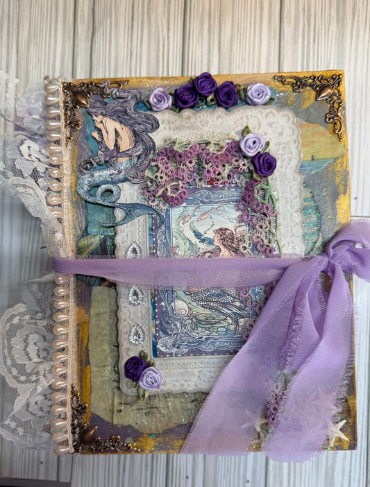 Under The sea hand made journal