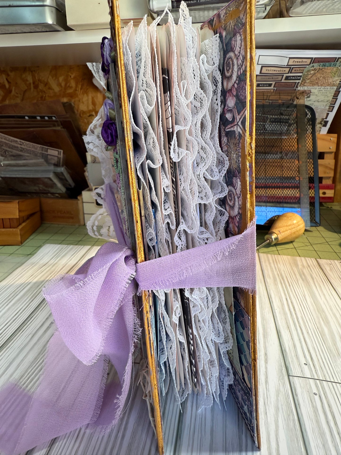 Under The sea hand made journal