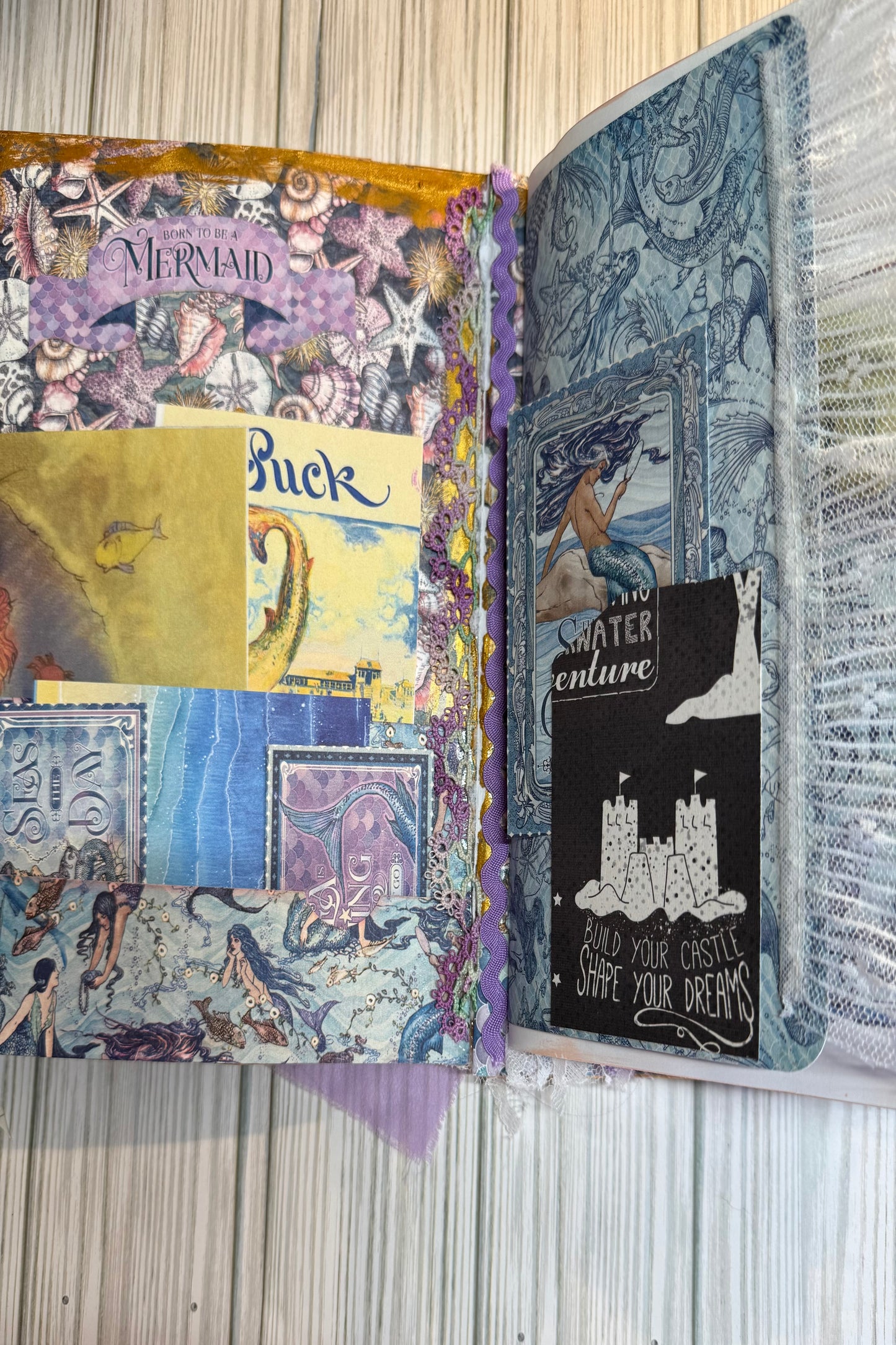 Under The sea hand made journal