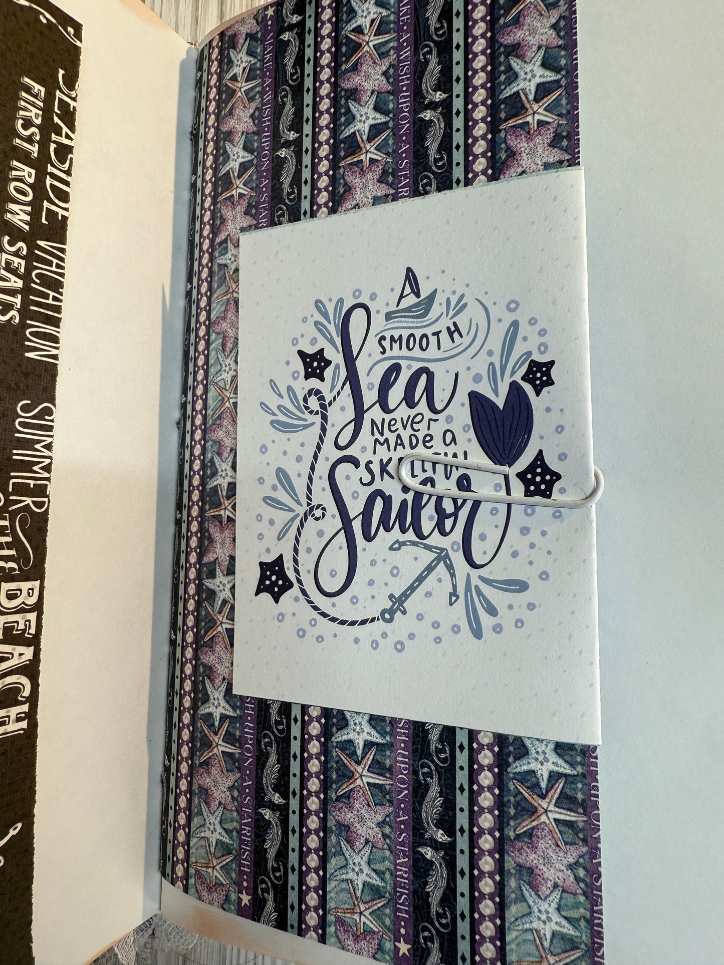 Under The sea hand made journal