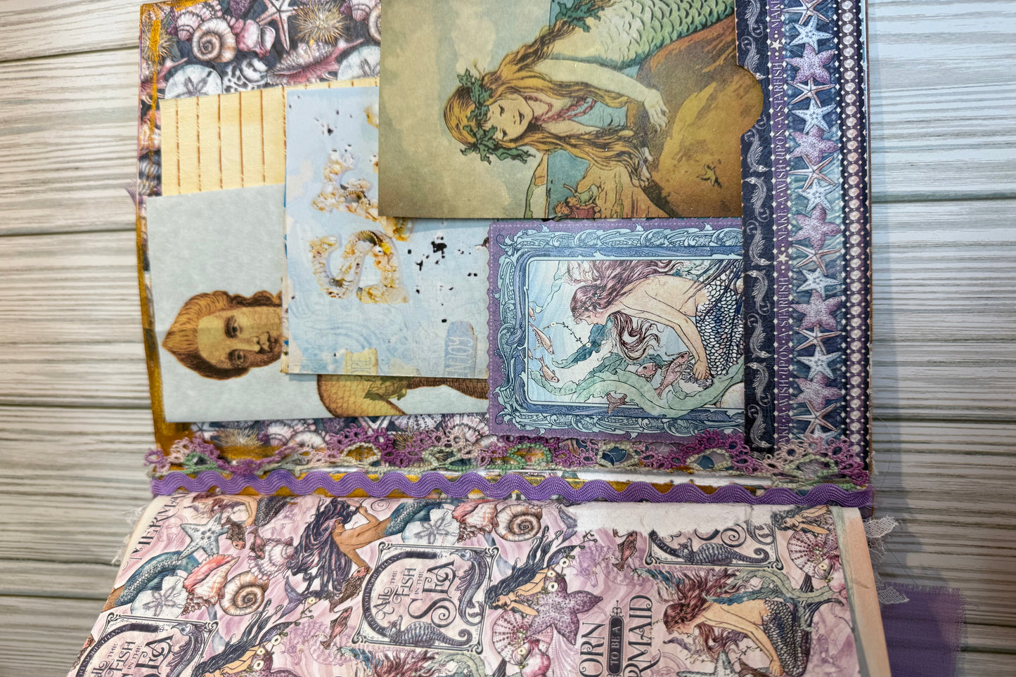 Under The sea hand made journal