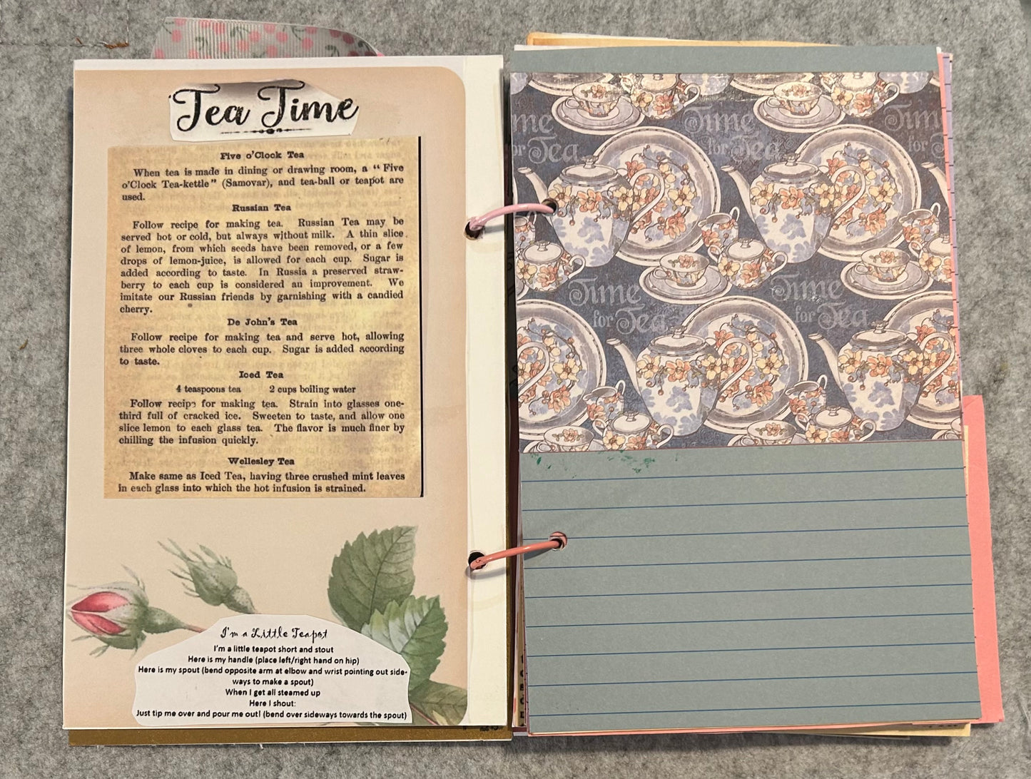 Tea Party Planning and Journal