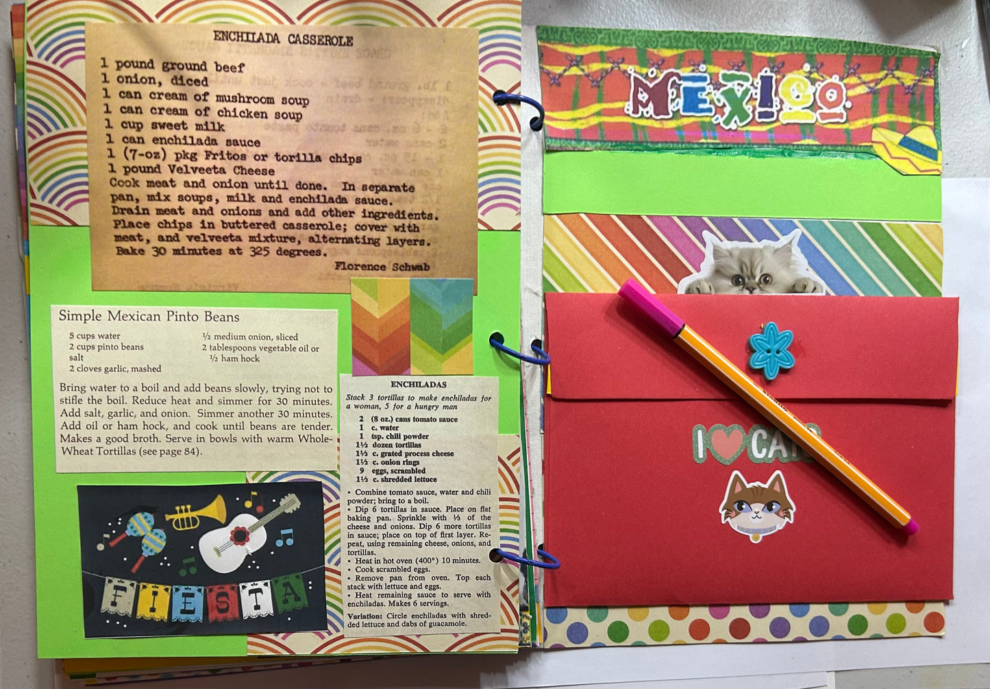The Mischievous Kitty Cat- El Gatito Travioso Story, Journal and Recipes