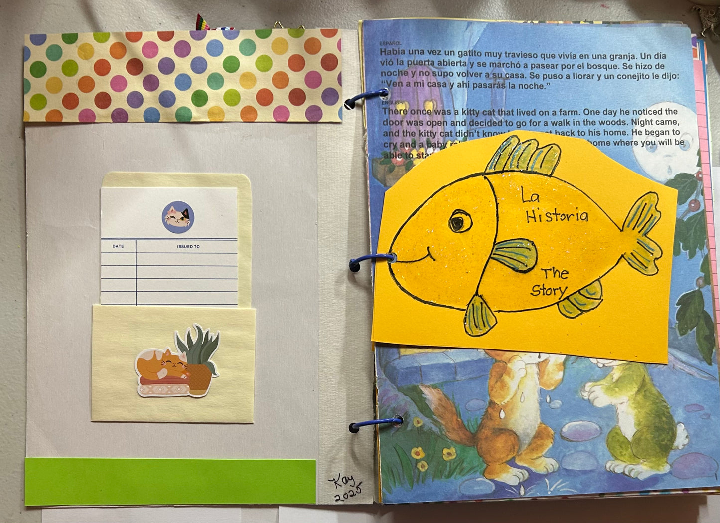The Mischievous Kitty Cat- El Gatito Travioso Story, Journal and Recipes