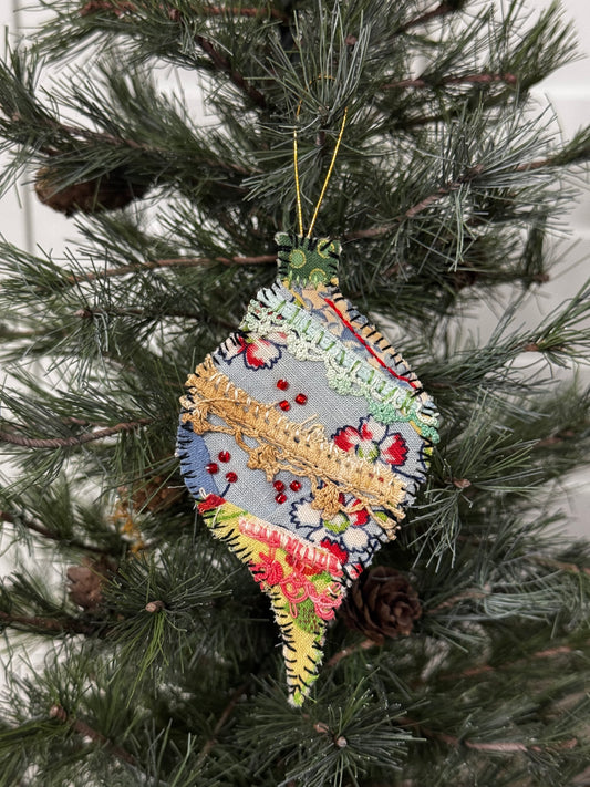 Slow Stitched Ornament (O1)