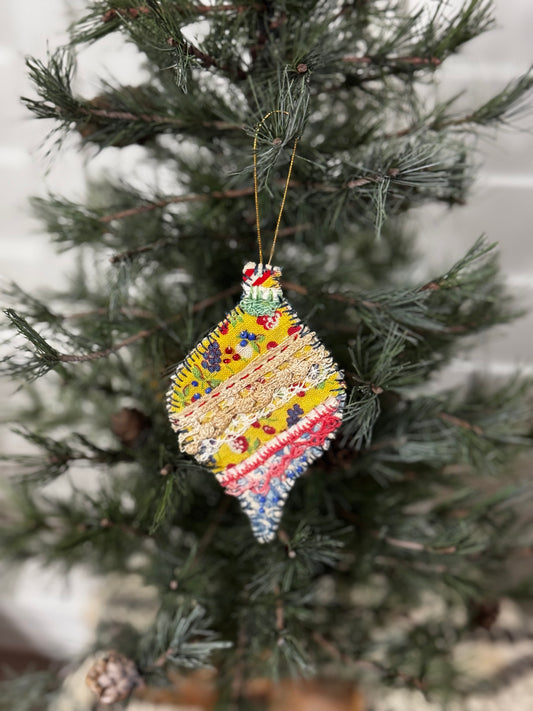 Slow Stitched Ornament (O4)