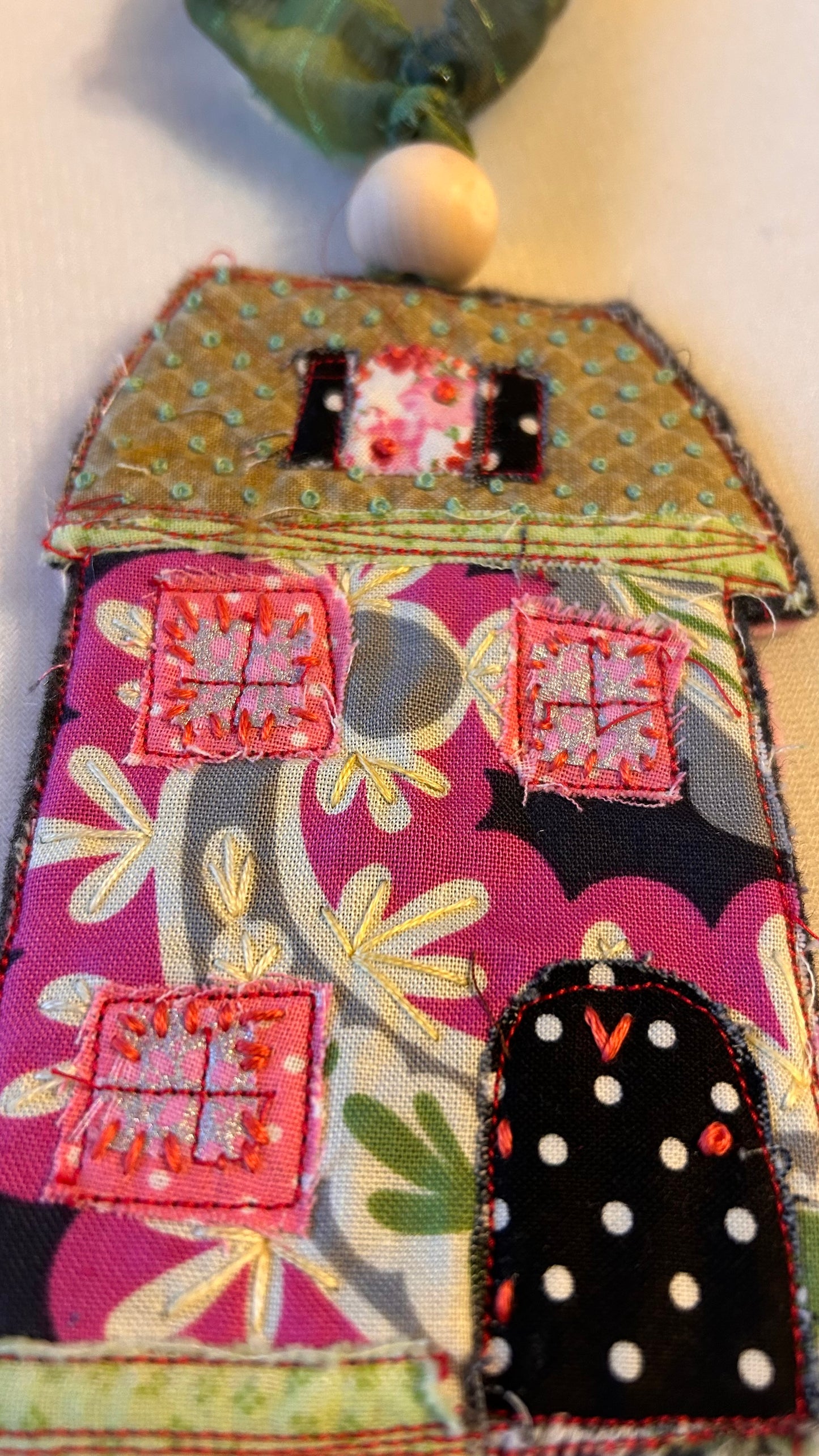 Little Pink Houses Ornament/Bag charm