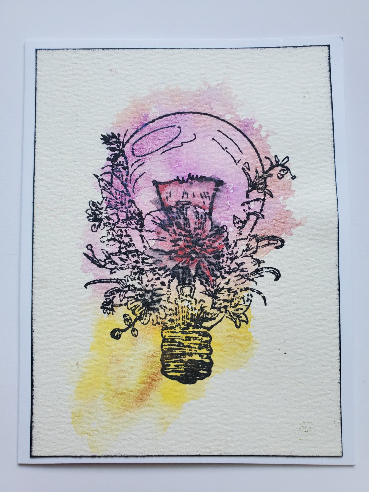"Bright Ideas" Handmade Greeting Card