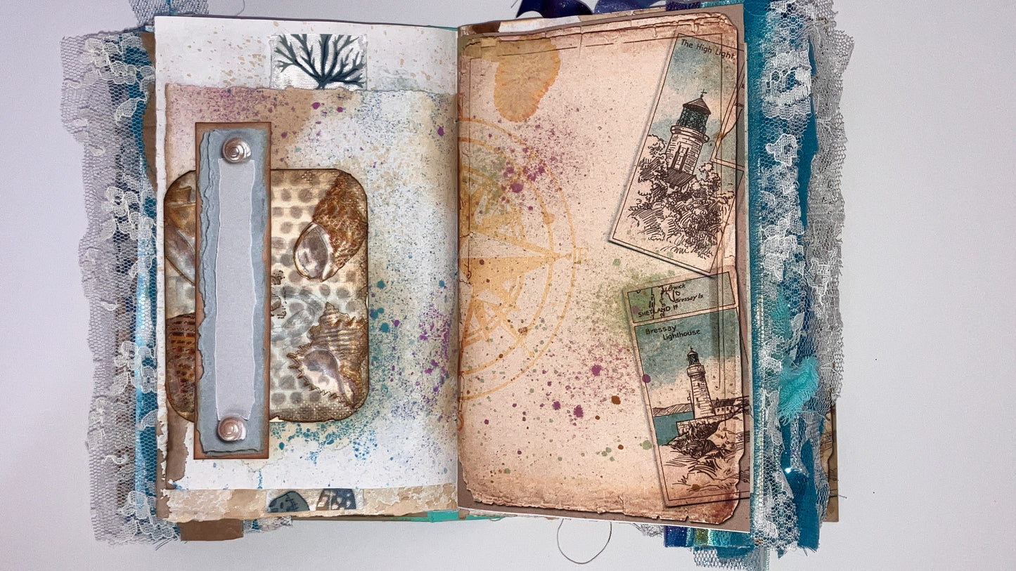 Ocean themed junk journal