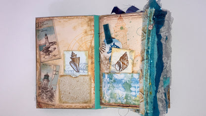 Ocean themed junk journal