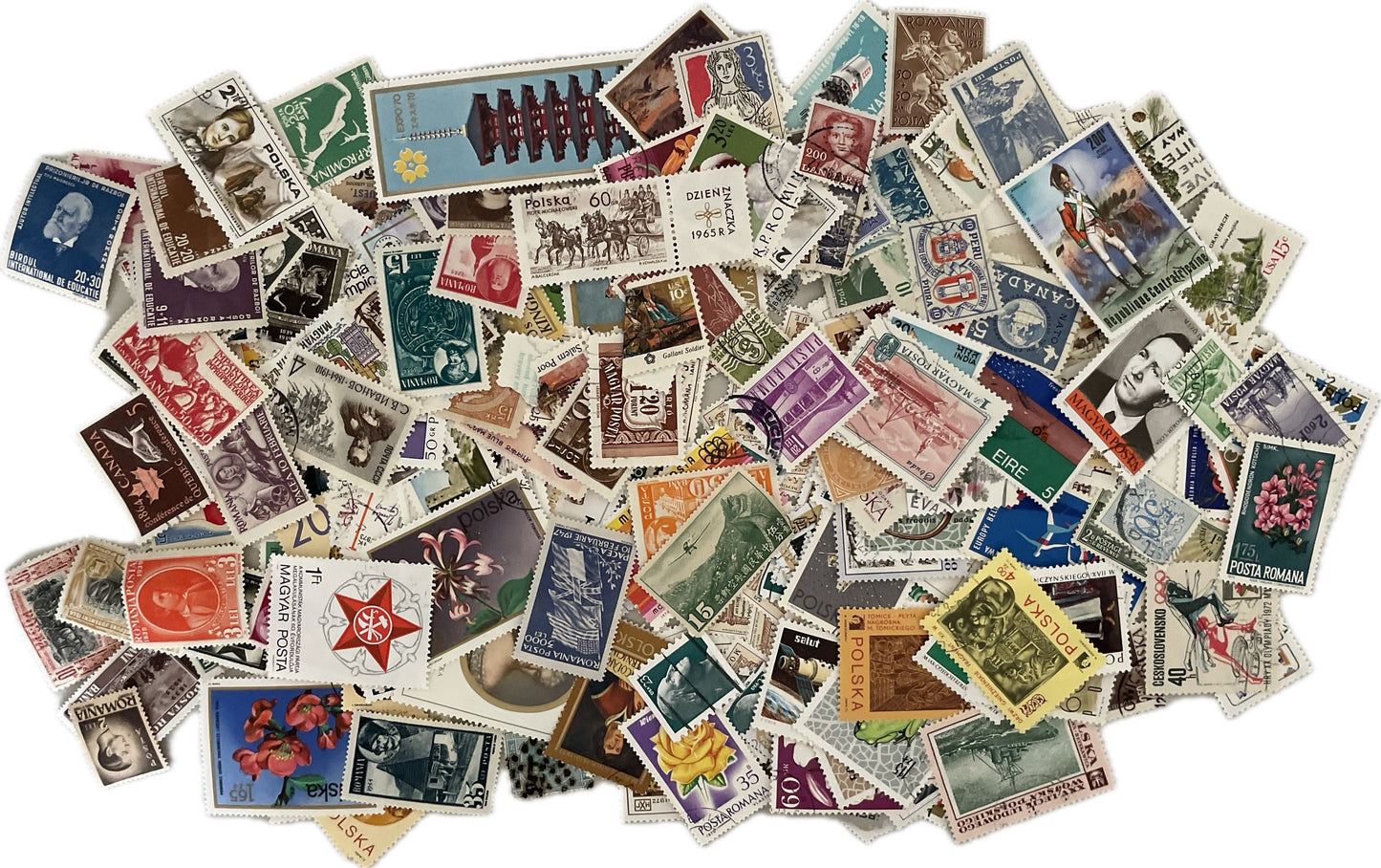 Vintage Postage Stamps - Lot of 50