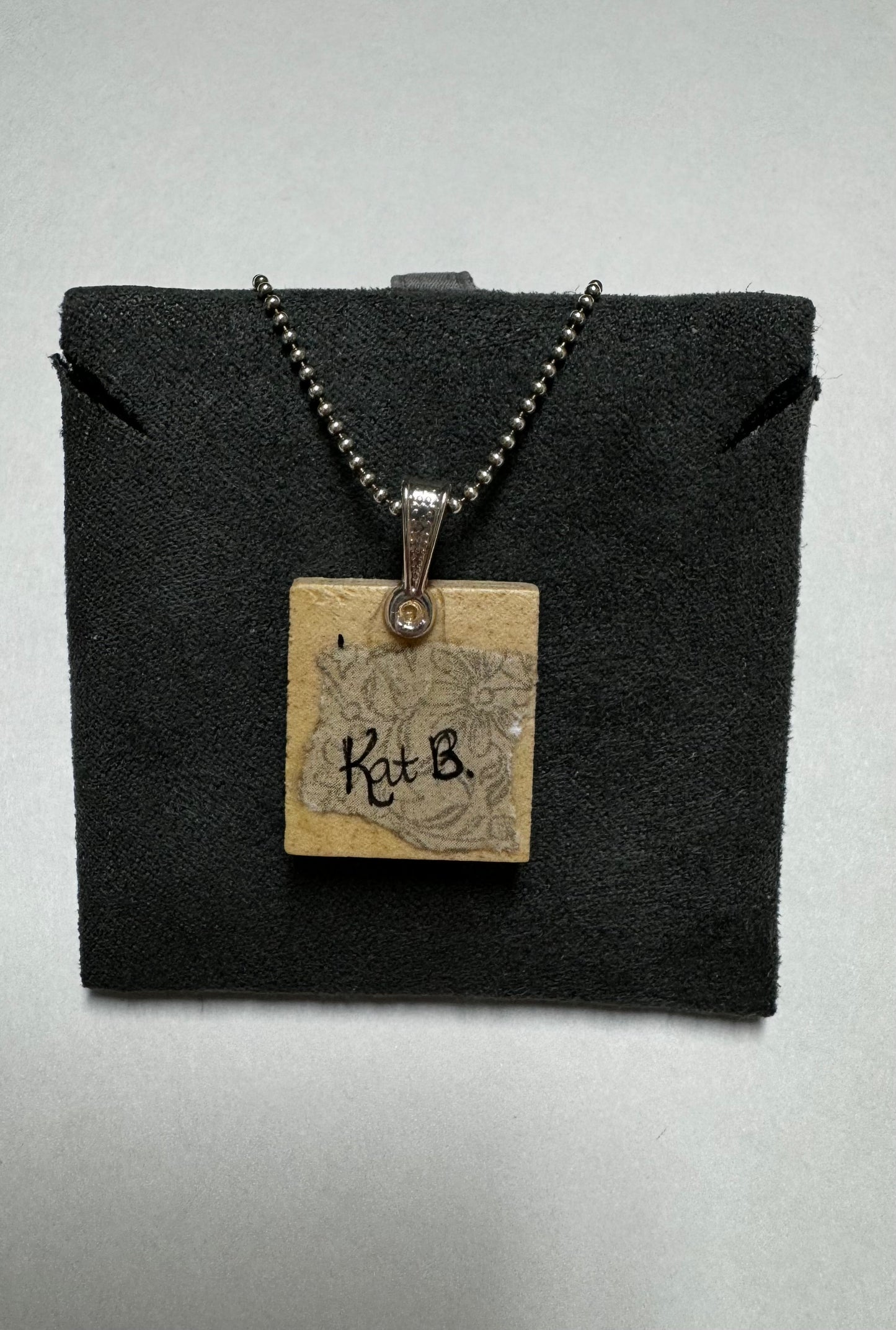 Scrabble Tile Pendant (P6)