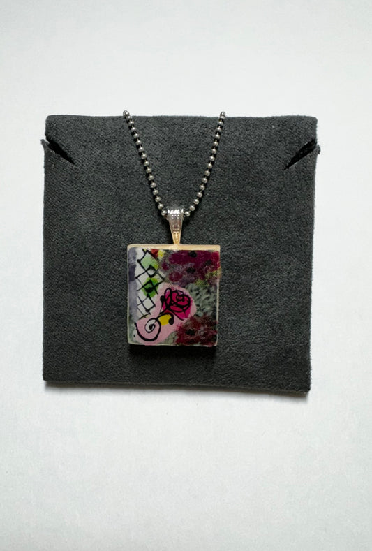 Scrabble Tile Pendant (P7)