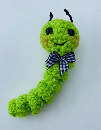 Worry Worm Crocheted Toy