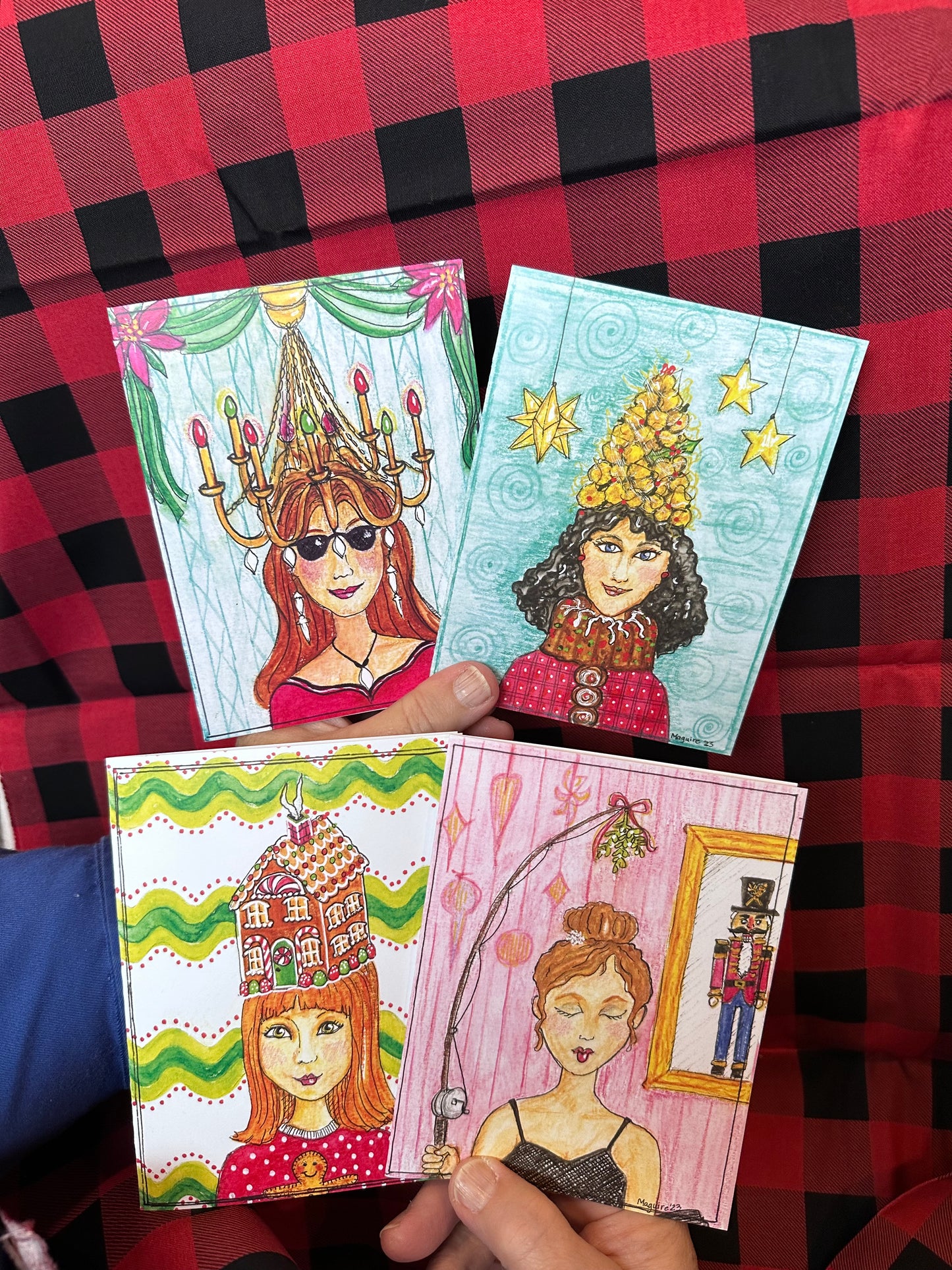 Christmas Caroles Notecards