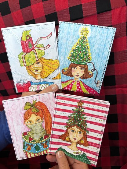 Christmas Caroles Notecards