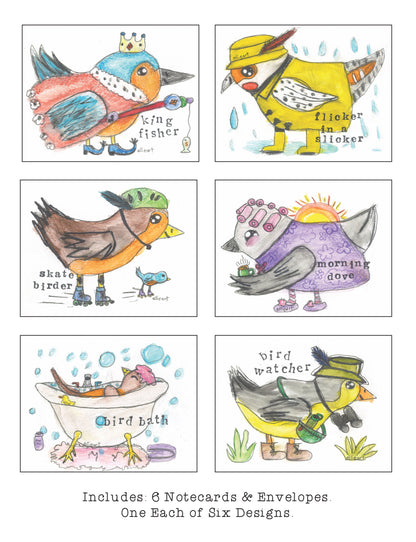 Birds with Personality Notecards