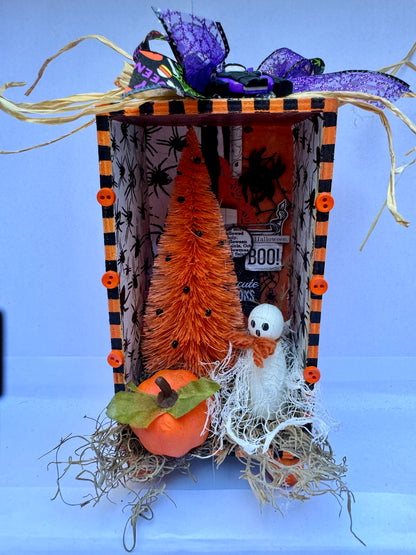 Boo Ghost Halloween Diorama