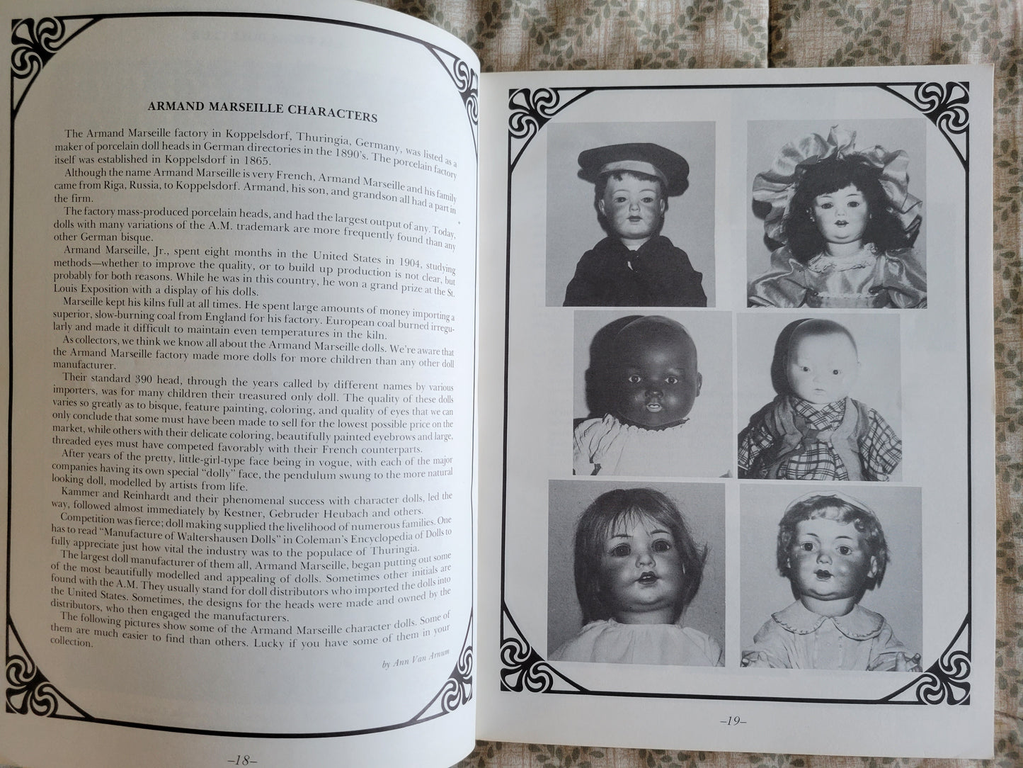 Doll Club 1976 Convention Program: Vintage Doll & Bear Photos plus Lotta Crabtree Paper Doll