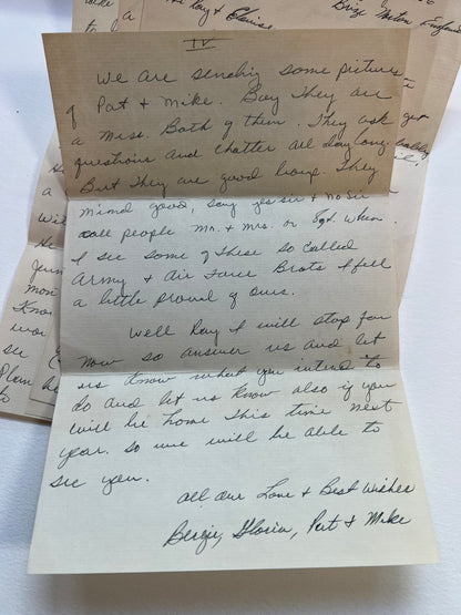 Vintage Handwritten Letter with Envelope