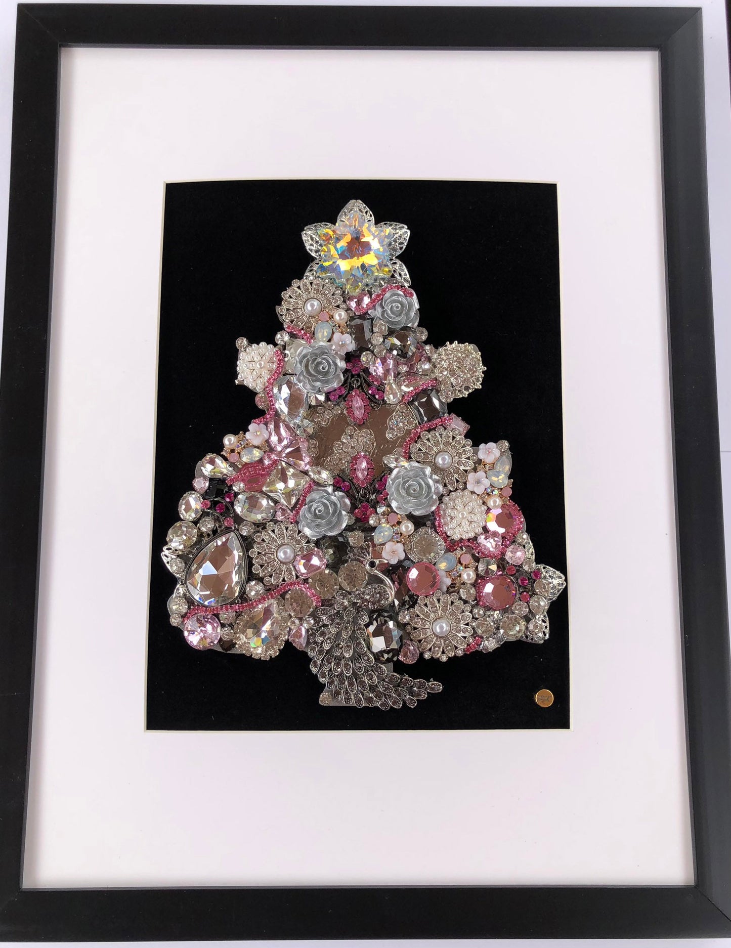 Jewelry Mosaic Xmas Tree Pinks