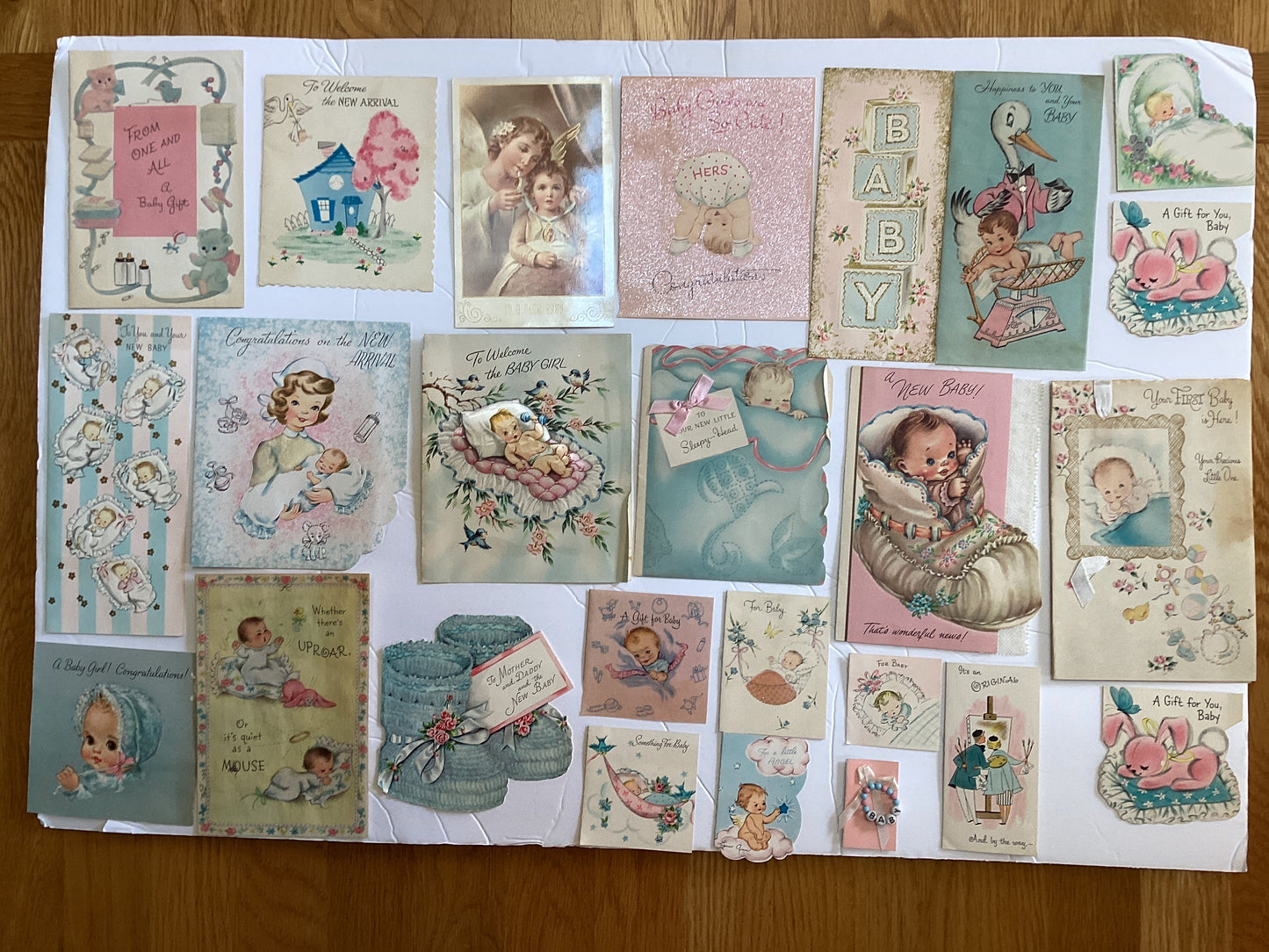 Vintage Baby Girl Ephemera - bundle 2