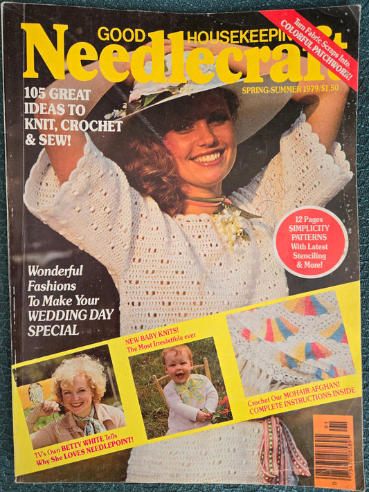 Good Housekeeping Needlecraft Spring-Summer 1979: Vintage Patterns, Ads, Faces, and More for Collage