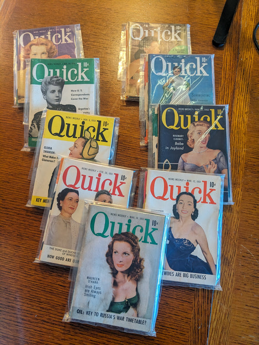 "Quick" Magazines from the 1950s