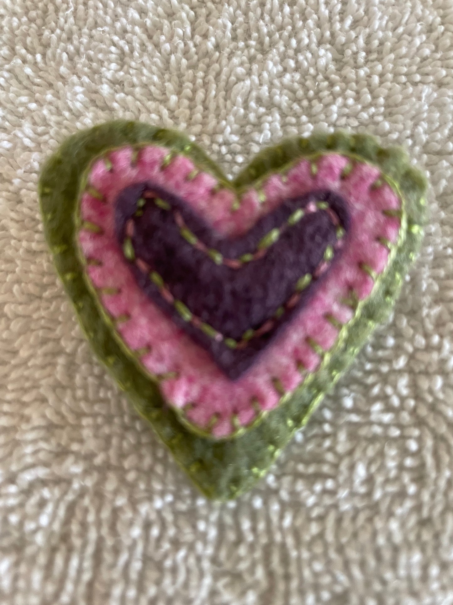 Felt Heart Pin