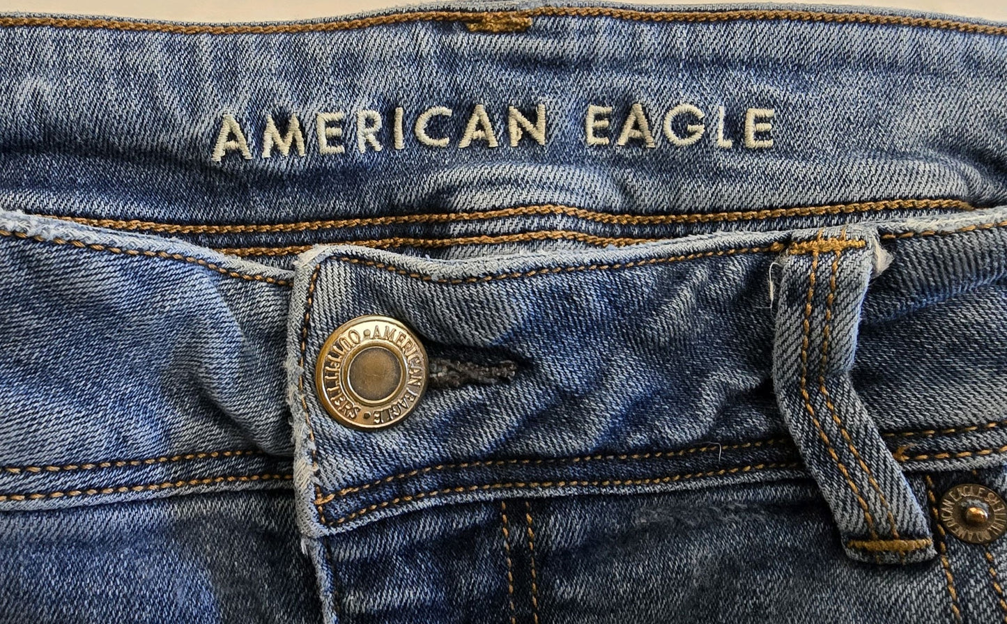 Upcycled Jeans. Hand stitched.