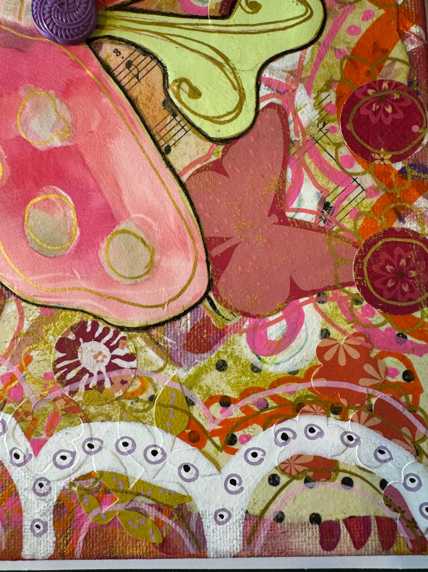 Friendship Butterfly 8x10 Original Mixed Media Art