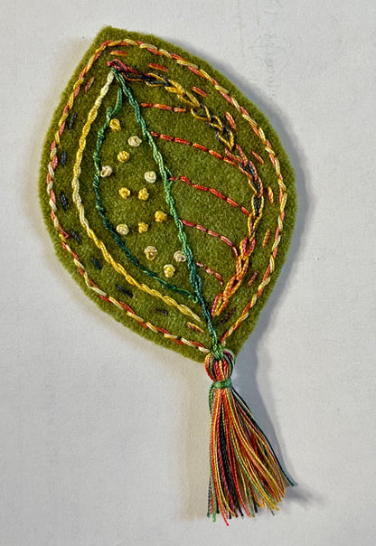 Hand Stitched Leaf