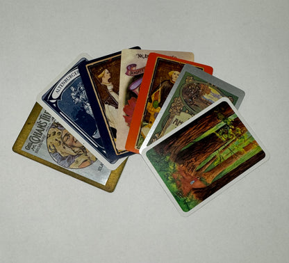 7 Vintage Playing Cards