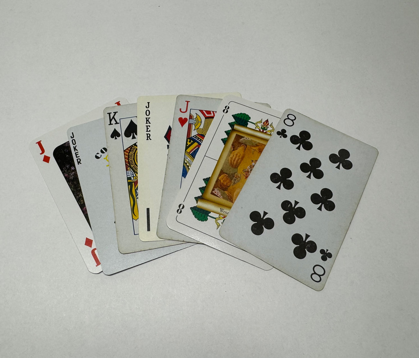 7 Vintage Playing Cards